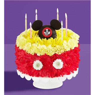 Disney Mickey Mouse Flower Cake